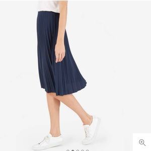 Everlane pleated midi skirt